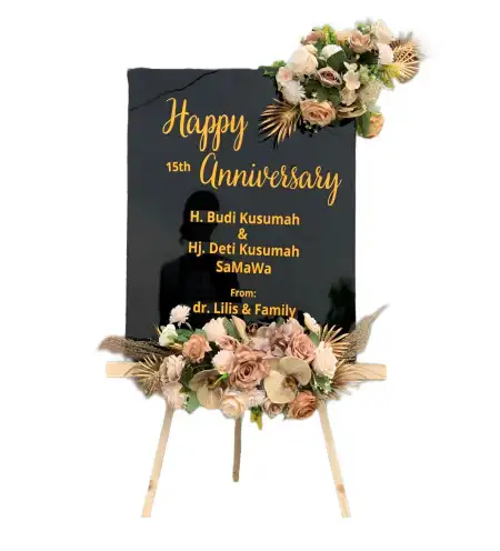 Papan Bunga Akrilik Megamendung