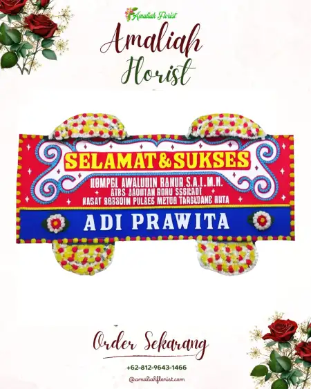 Papan Bunga Ucapan Selamat Megamendung